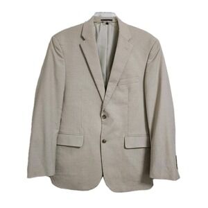 Jos A Bank 1905 Mens 41R Tan Wool Blend Tailored Fit Blazer Sport Coat Jacket